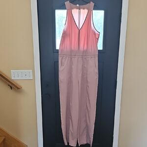 Elegant Pink Sleeveless Jumpsuit